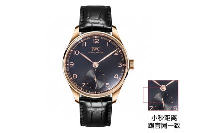 GR Factory IWC Portuguese automatic small three-hand series Rose gold steel case diameter 40.4mm Watch